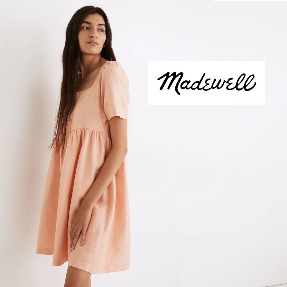 Madewell Peach Mini Dress